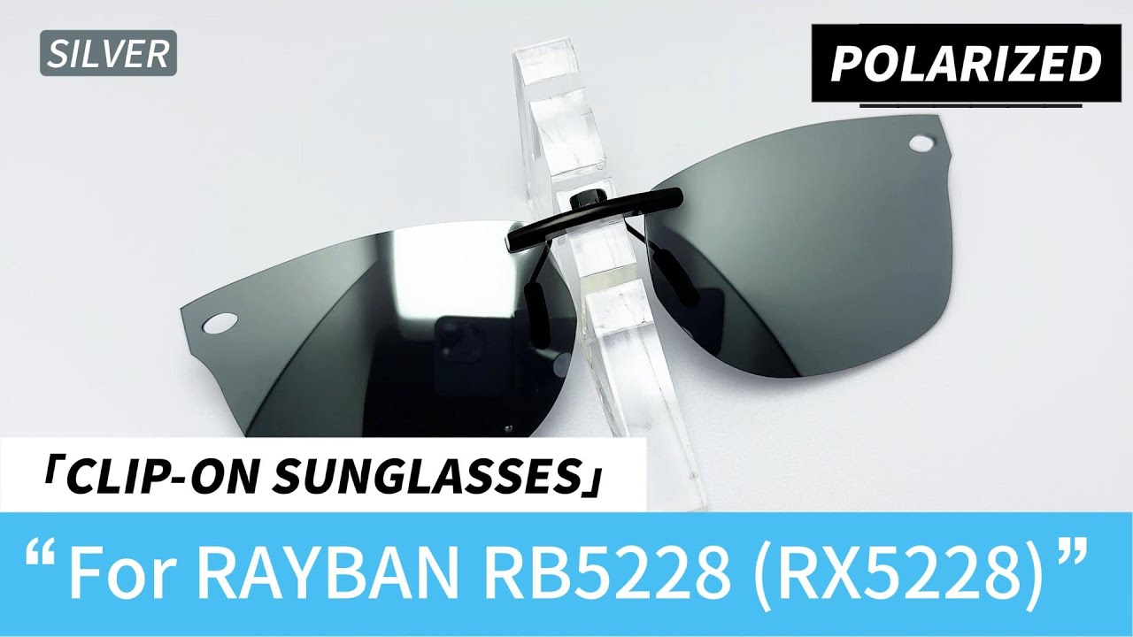 For RAYBAN RB5228 (RX5228) 50-17-140 50X17 | Custom Polarized Clip-On Lenses (Silver) Review