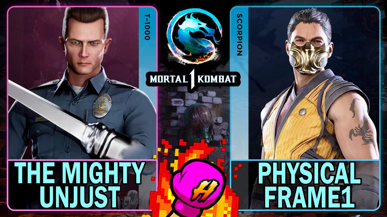 MK1 The Mighty Unjust (T-1000) VS Physical Frame1 (SCORPION)🥊Mortal Kombat 1🥊4K 60ᶠᵖˢ