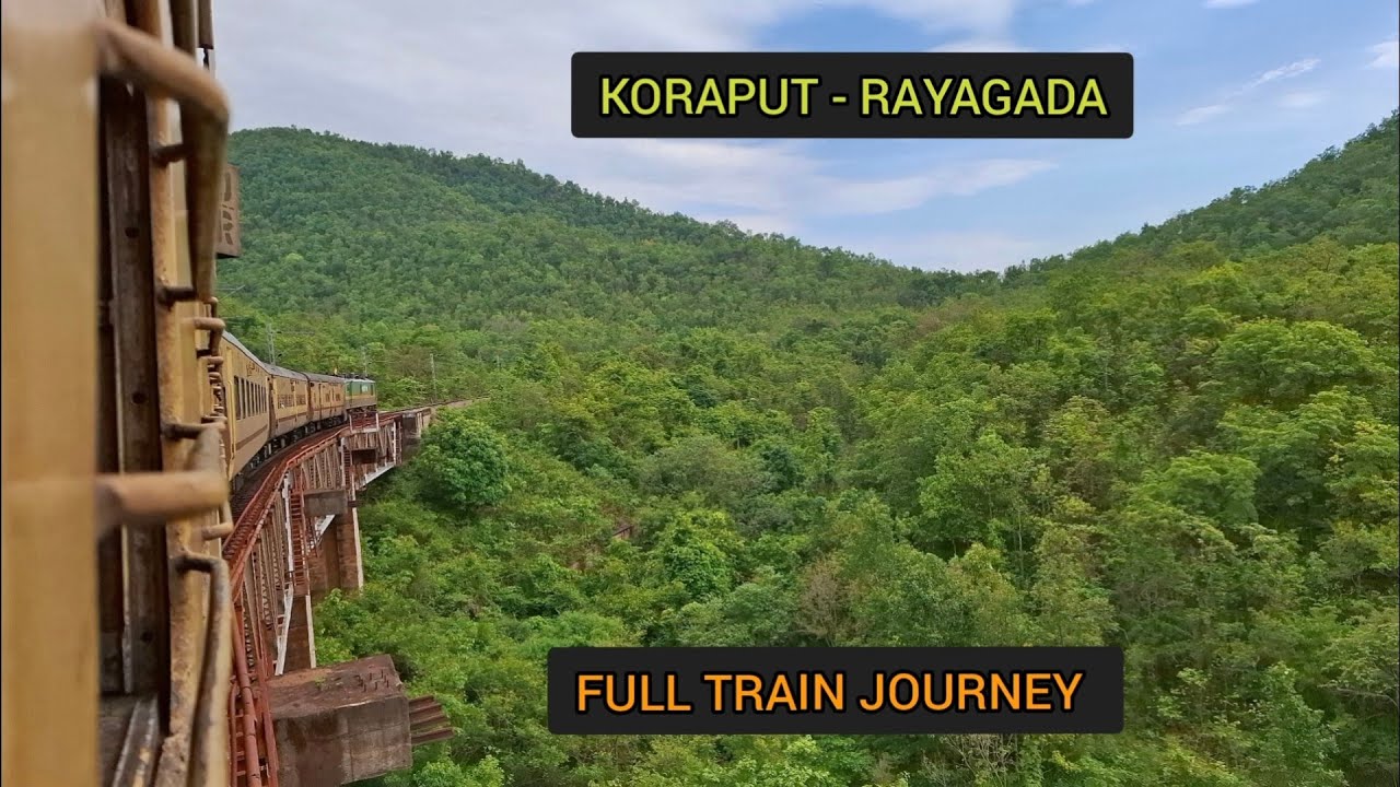 KORAPUT TO RAYAGADA FULL TRAIN JOURNEY ON BOARD 18511 KRPU-VSKP INTERCITY EXPRESS TRAIN