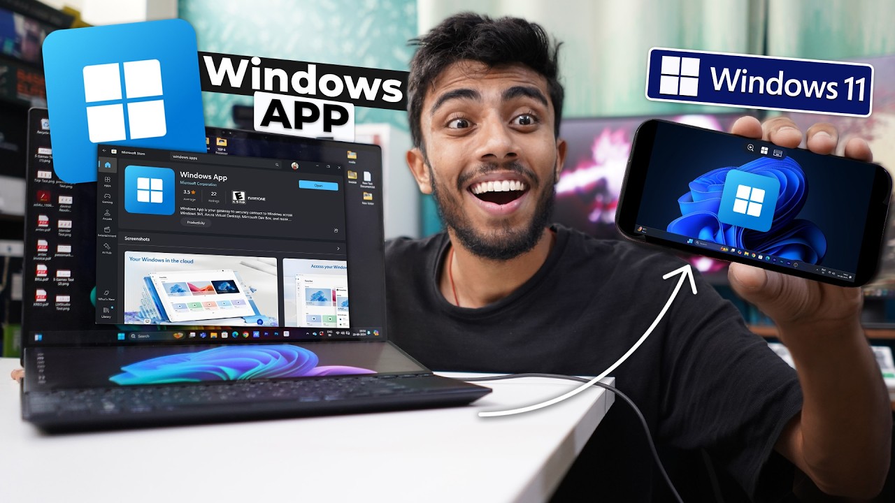 Microsoft New Windows APP!🔥 Run Windows 11 on Android/IOS - Testing Games & Apps⚡