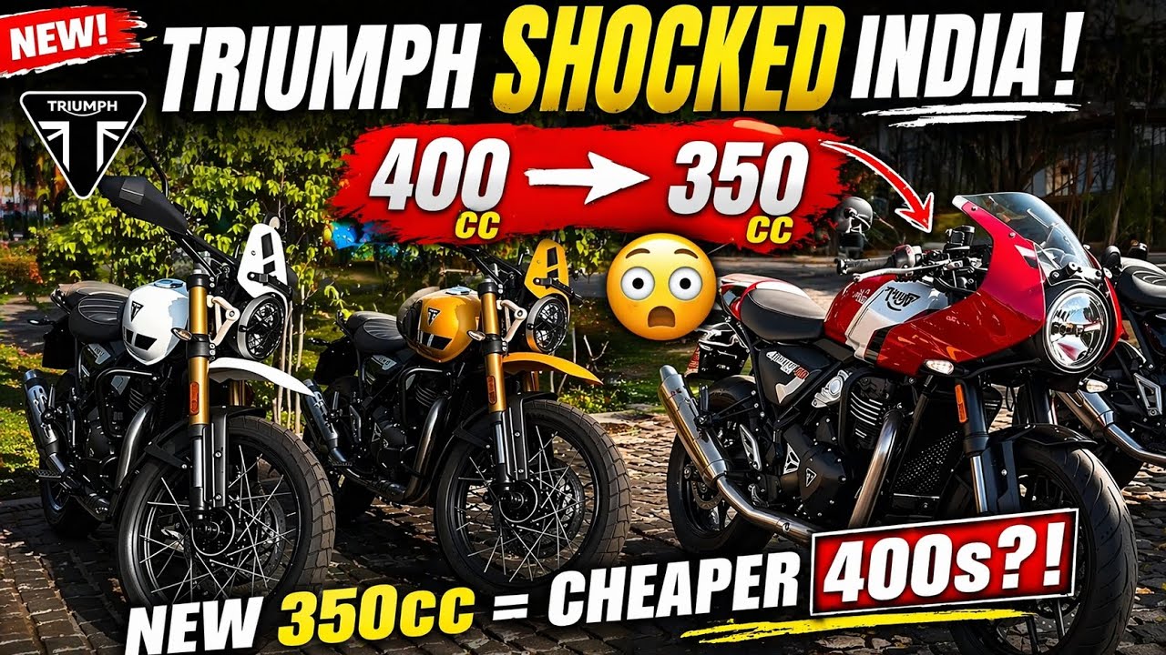 Triumph SHOCKED India! 😳 New 350cc = Cheaper 400s?! Full Details