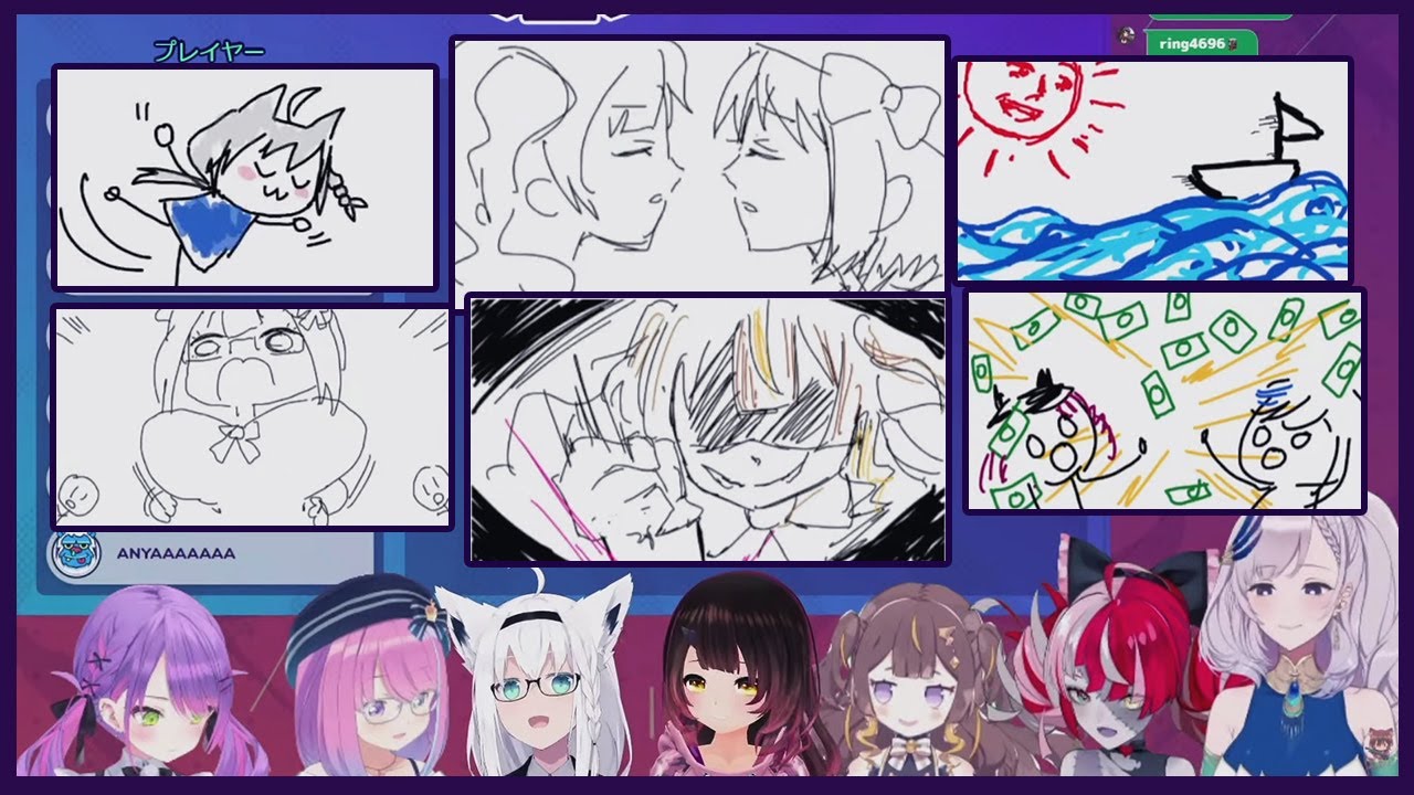 Holo JP x ID Gartic Phone animations highlights! 【Second Half】 【Hololive / English Sub】
