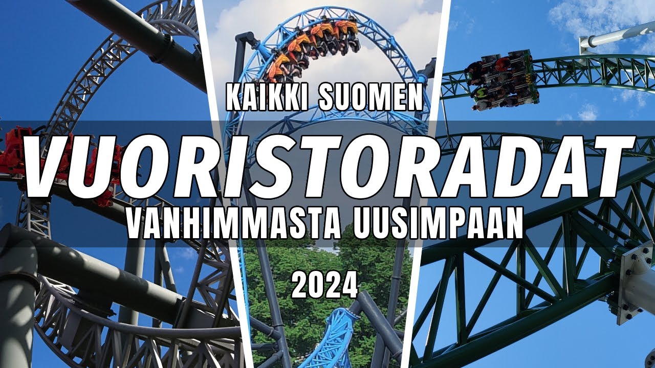 Kaikki Suomen vuoristoradat 2024 - Vanhimmasta uusimpaan
