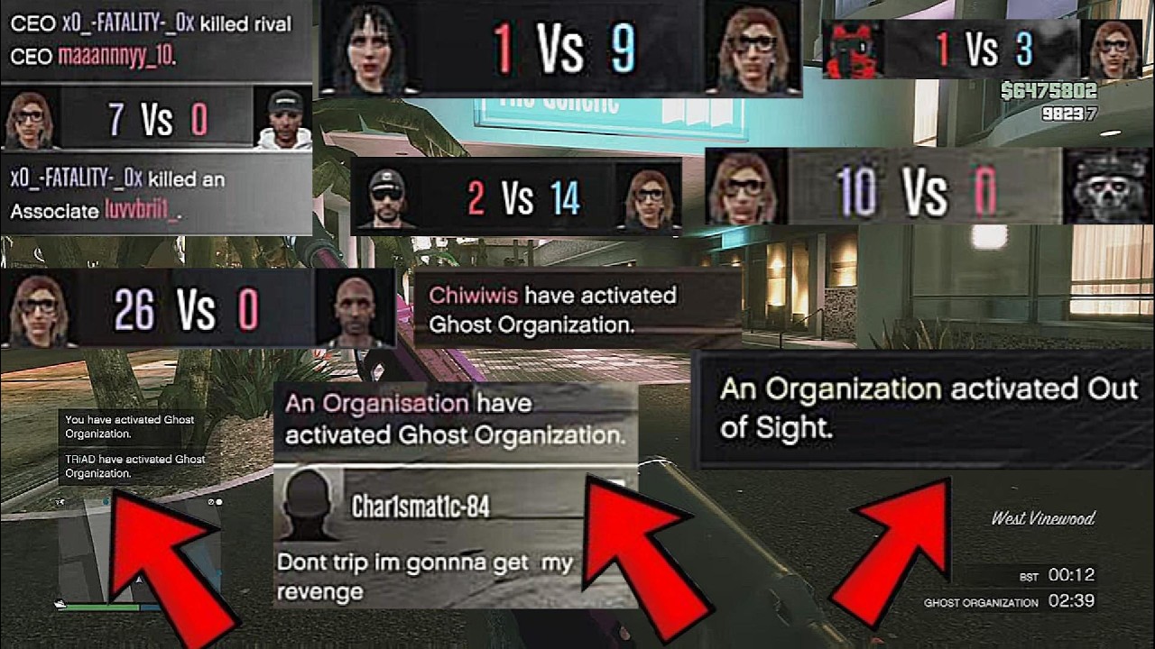 A Lobby Full Of Players In Ghost !! (GTA ONLINE)