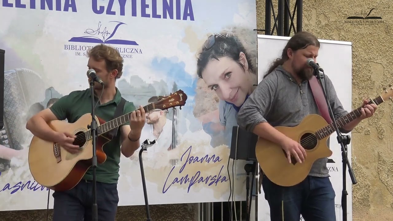 Mała Caryna czyli Łukasz Nowak i Adam Marańda na scenie Letniej Czytelni