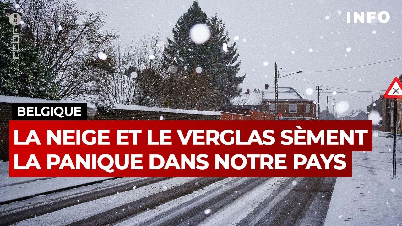 Belgique : la neige et le verglas sèment la panique - RTBF Info
