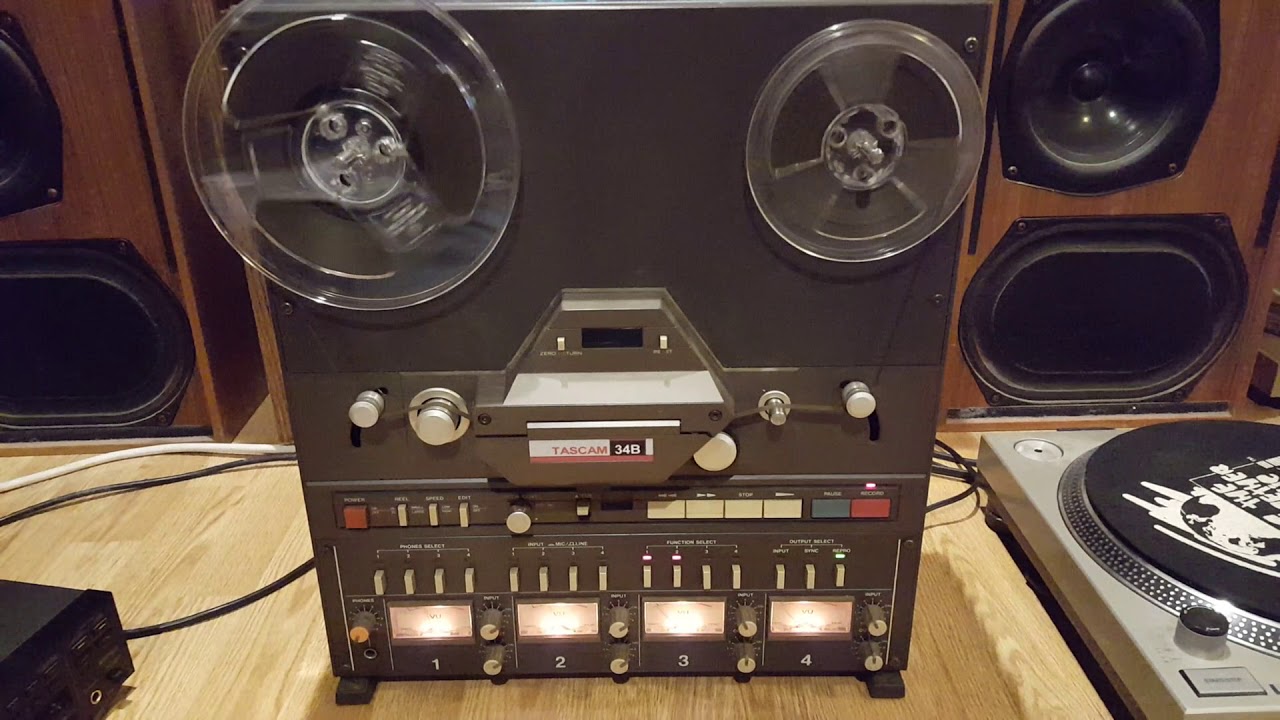 Tascam 34B 4-Track Reel-to-Reel Recording / Playback Test