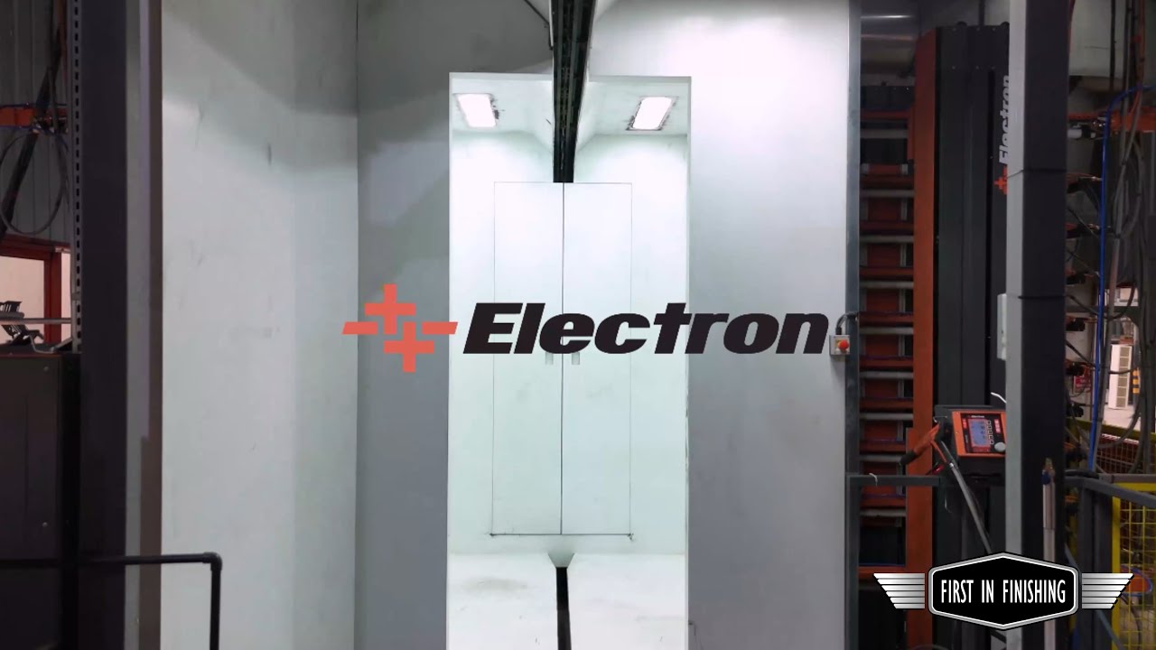 Electron Color X Powder Coating Booth in Operation