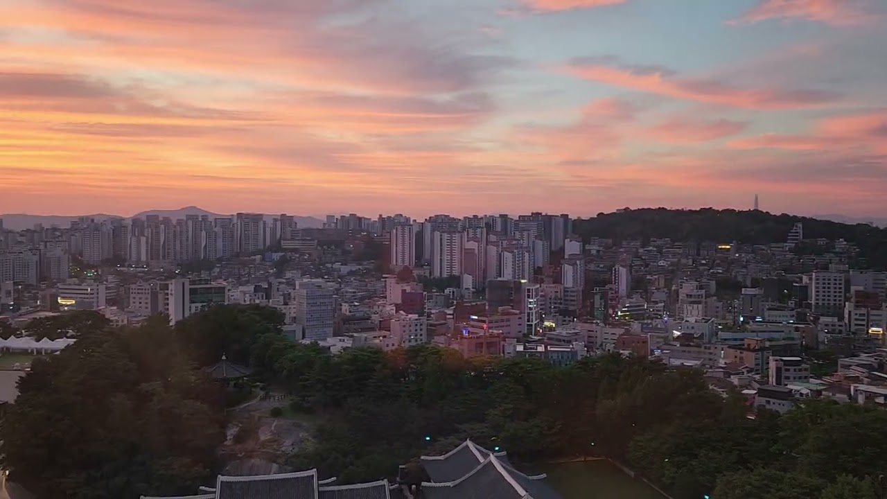신라호텔 일출뷰