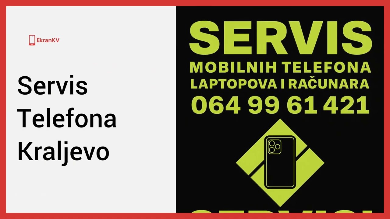 VAS SERVISER Mobilnih telefona u Kraljevu - SERVIS NA LICU MESTA