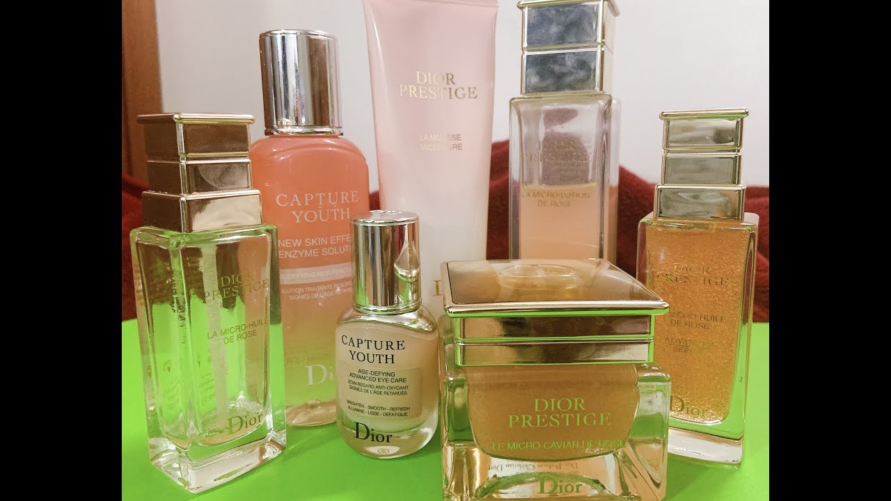 DIOR PRESTIGE LINES - la mousse, le micro lotion, advance serum, caviar de rose 🌹