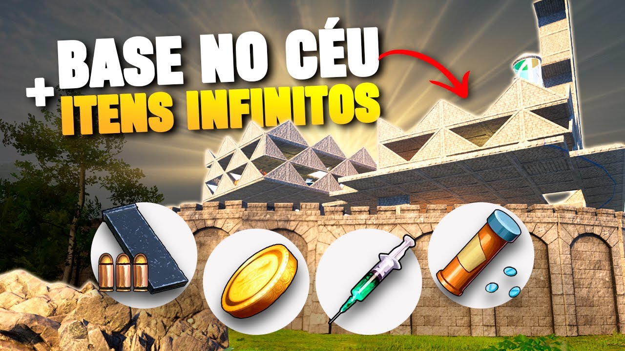 SEM GLITCH! Como construir a MELHOR BASE no CÉU e FARM de GOLD, MUNIÇÃO INFINITOS - Palworld!