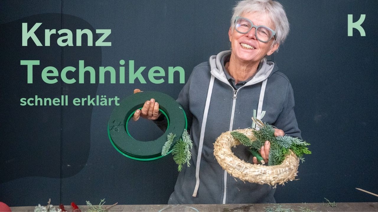 Kränze stecken, binden oder klammern – drei Techniken einfach erklärt