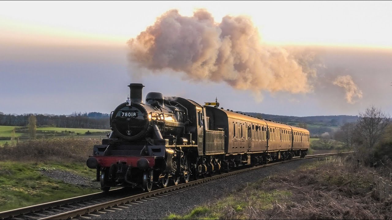 Steam Locomotives In The Countryside #3  (Featuring 32 Locos)