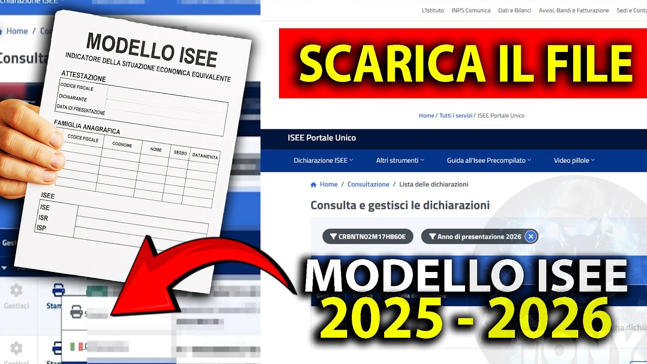 ✅ MODELLO ISEE 2026 - Come ottenere e scaricare il nuovo ISEE su inps - tutorial