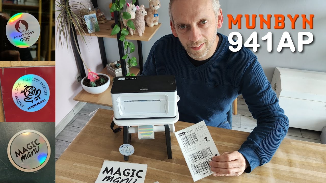 J'imprime mes étiquettes colis et décoratives comme un pro avec l'imprimante thermique Munbyn 941AP