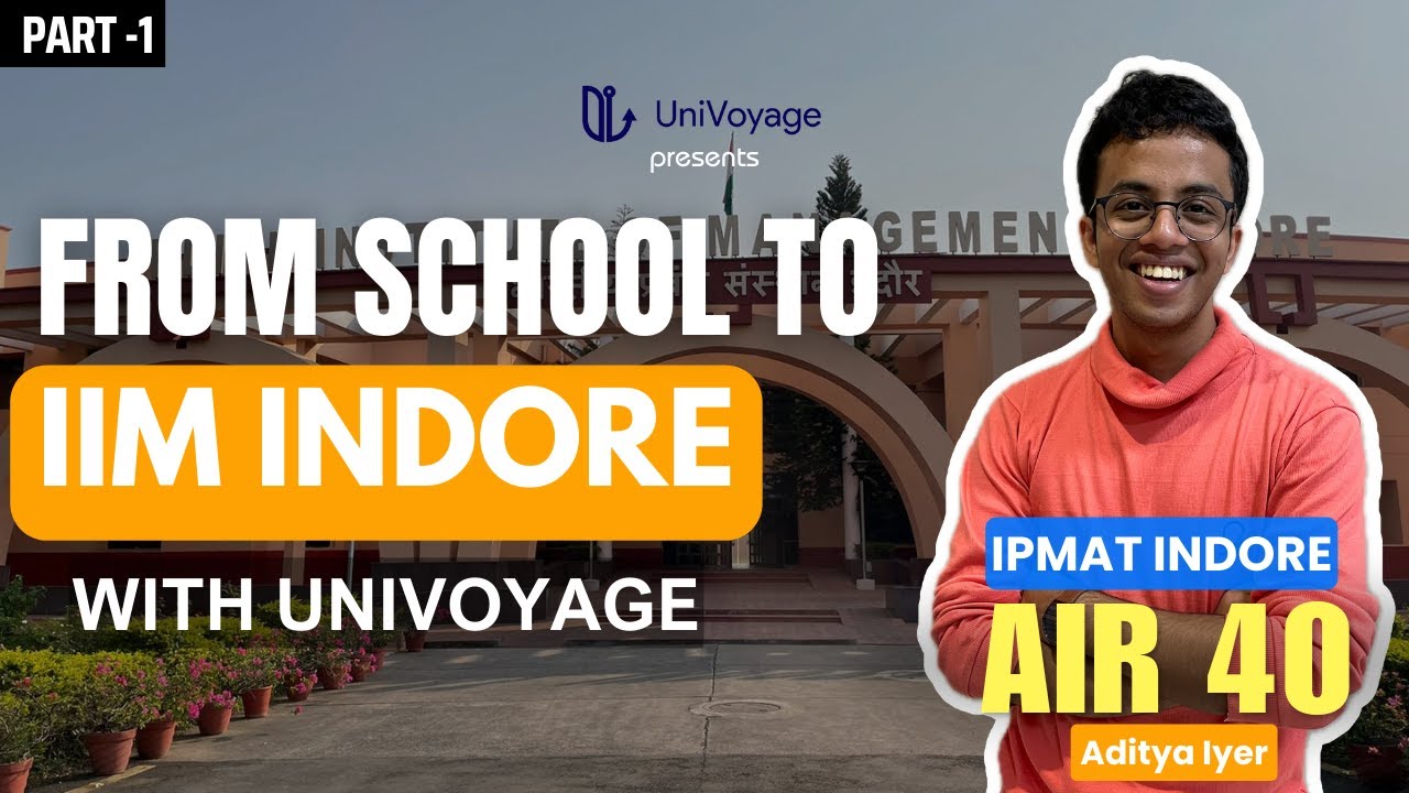 IPMAT Topper Strategy | Interview with IPMAT 2023 AIR 40 Aditya Iyer #FromschooltoIIM
