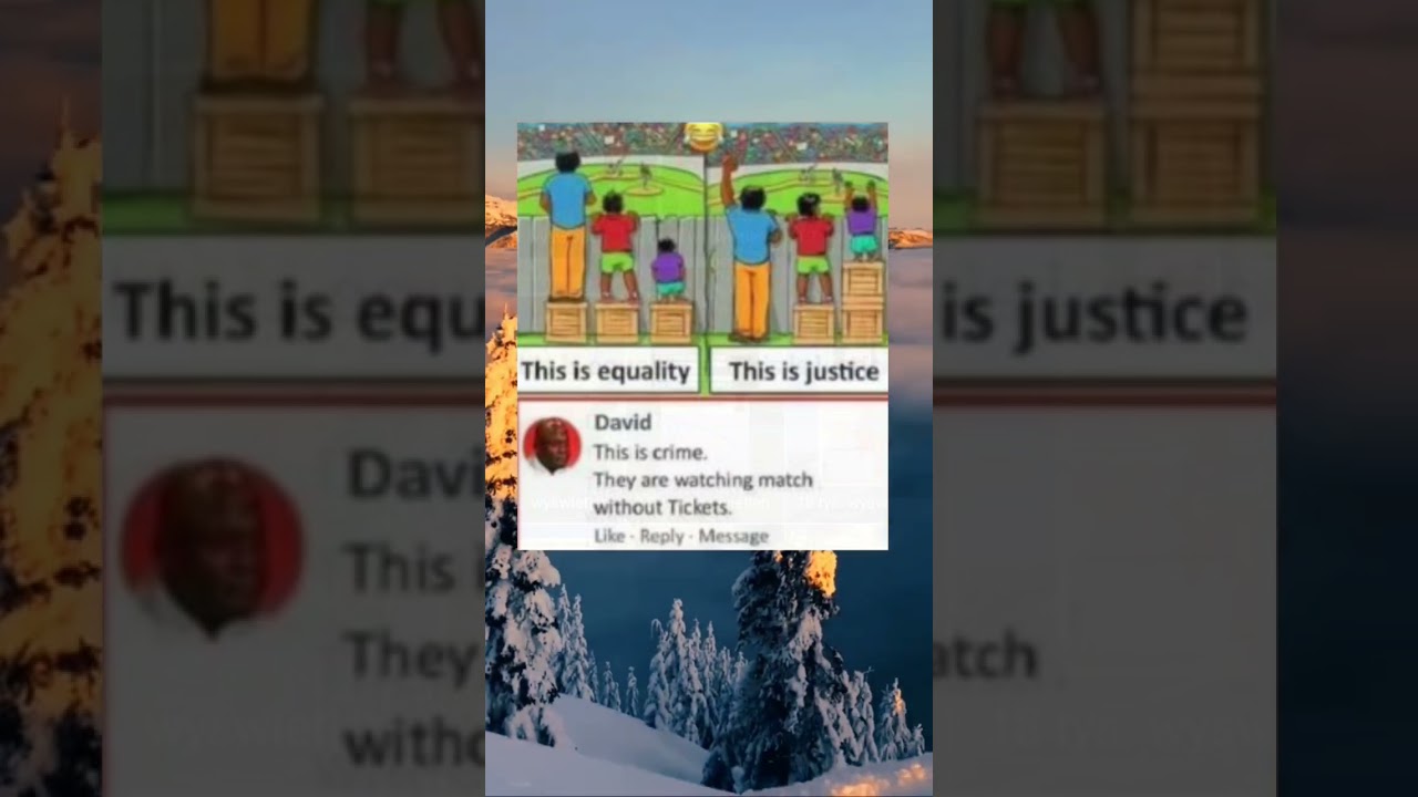 Equality and justice #meme