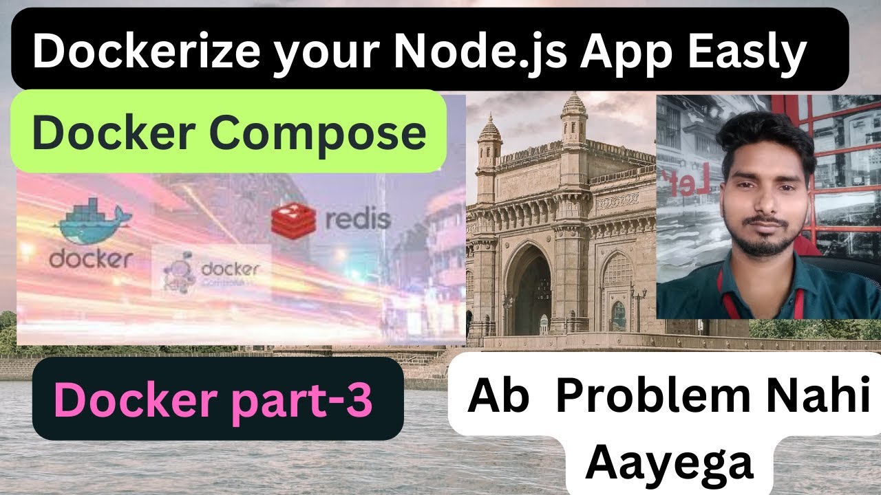 Docker part-3 || Node.js || mongoDB || Redis || Docker compose