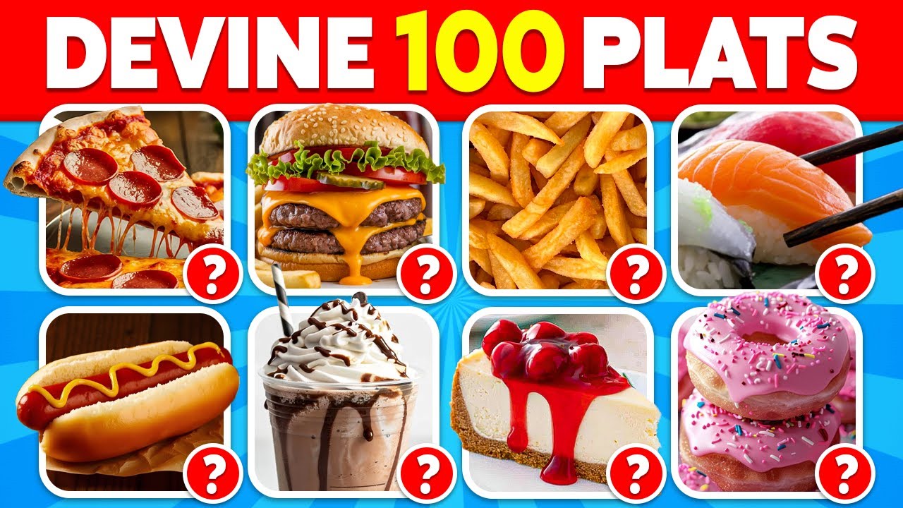 Devine le PLAT en 3 SECONDES 🍔🤔 | Quiz 100 Plats Populaires
