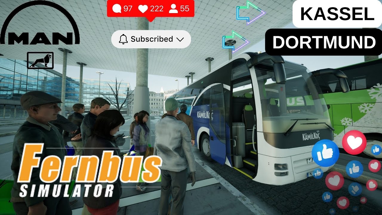 YOLCULAR BEKLEMEZ! | Kassel - Dortmund Seferi (Fernbus Simulator)