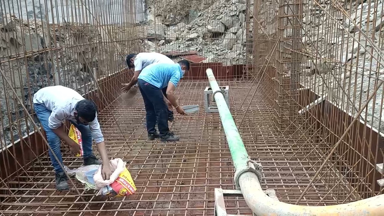 Basement Raft Crystalline Waterproofing Sandwich Method...