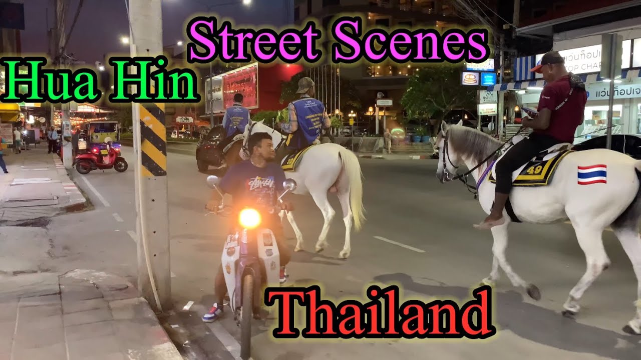 Hua Hin Thailand Soi 61 Alley Beach Scenes 4k🇹🇭