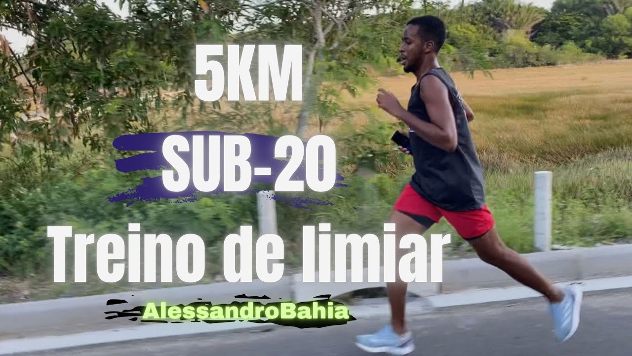 5KM Sub-20| Abaixo dos 20 minutos| Treino de limiar 3Km Alê Bahia