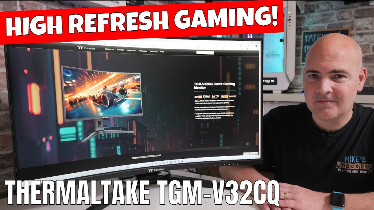 Thermaltake TGM V32CQ 32 inch QHD 1440p 170hz Curved Gaming Monitor