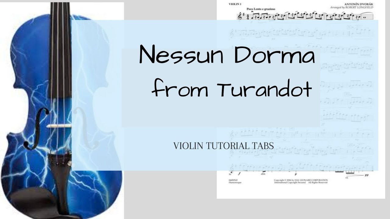 Nessun Dorma - from Turandot