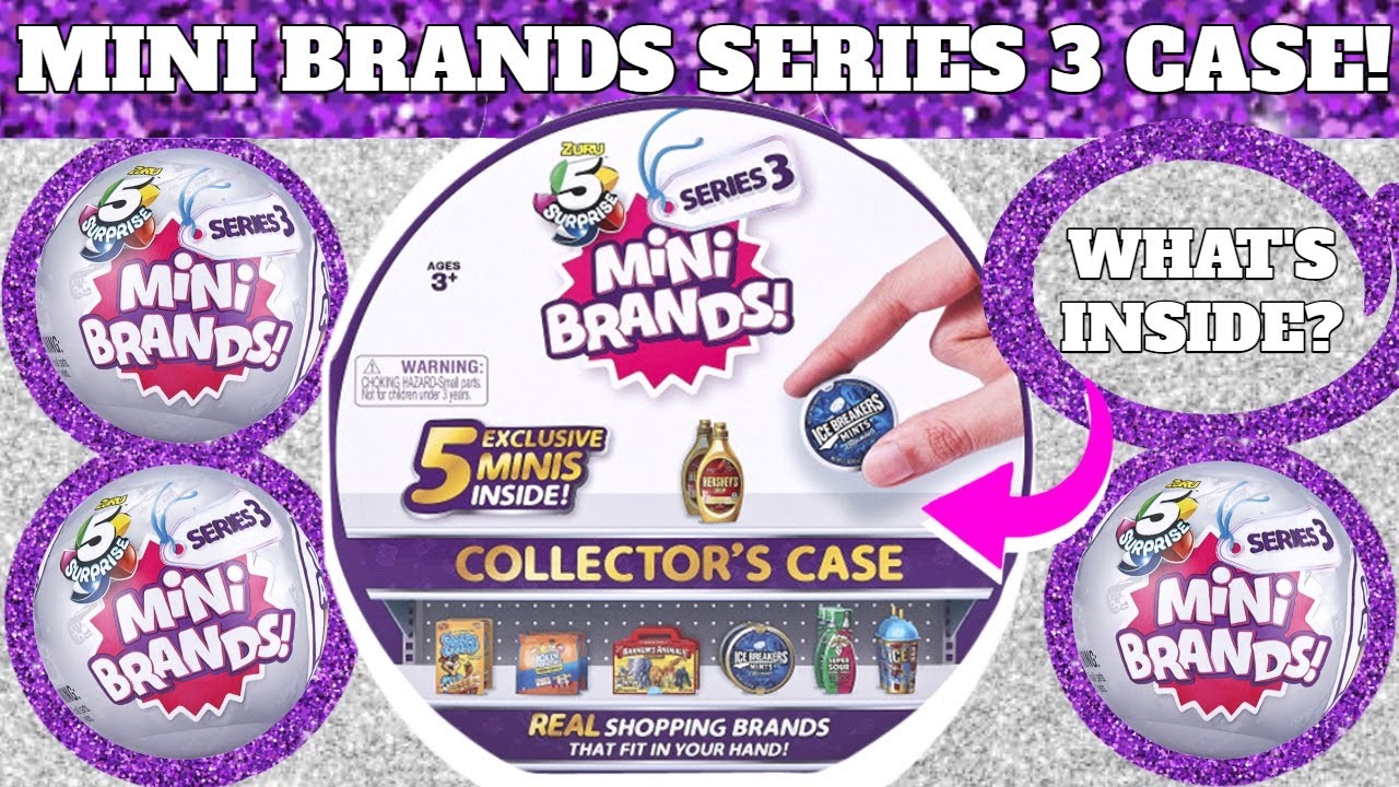 Unboxing MINI BRANDS SERIES 3 Collector's Case! Opening Zuru 5 Surprise Purple Case!