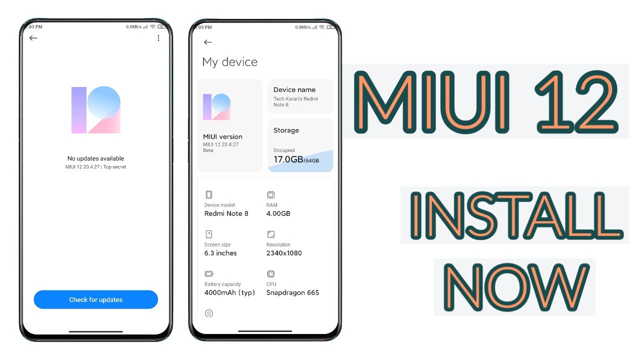[GSI]MIUI 12 - INSTALL NOW | All Android Devices🔥🔥