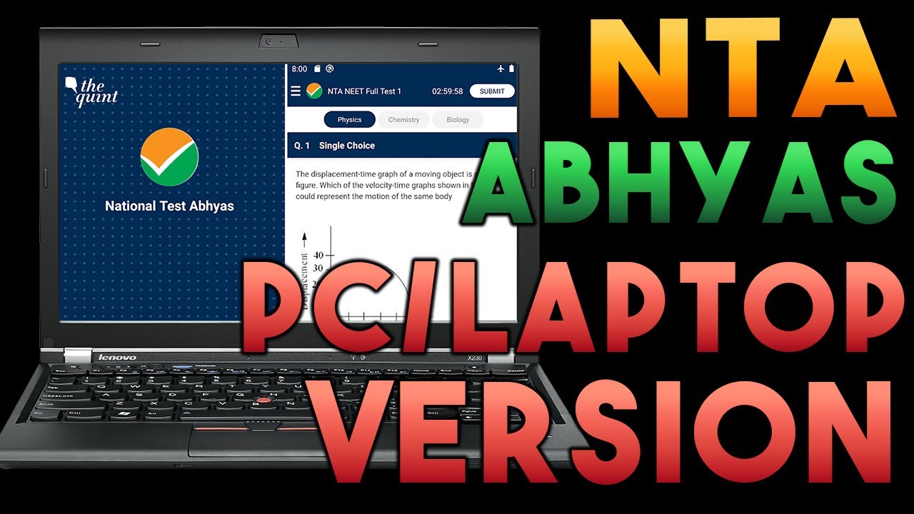 How to get NTA Abhyas App in Laptop/PC | 100% Working