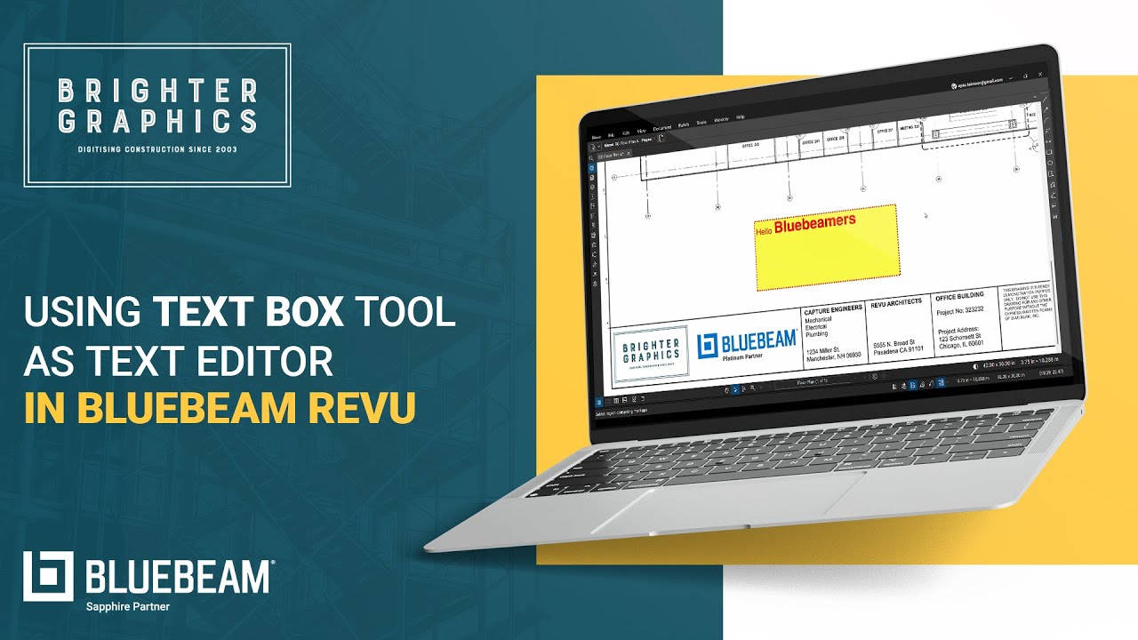 Добавление и редактирование текста в PDF-файлах в Bluebeam Revu 21 | Текстовое поле Bluebeam Revu...