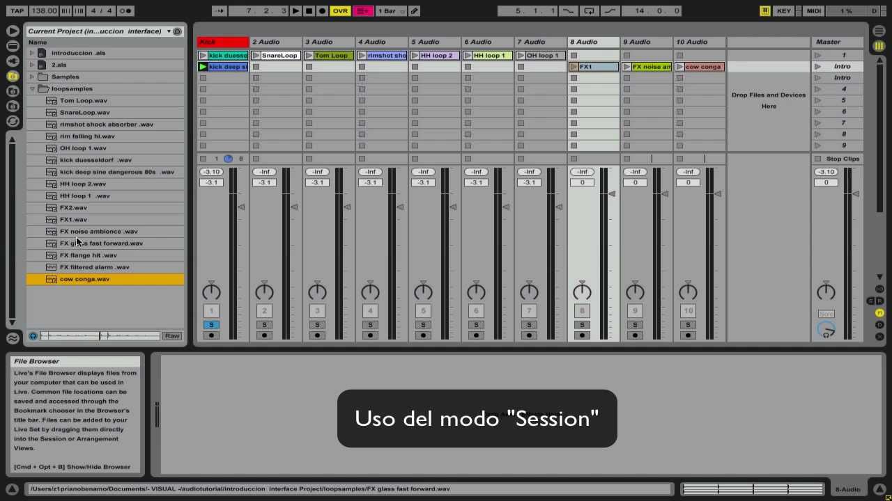 Tutorial Ableton Español: La Interfaz y el 