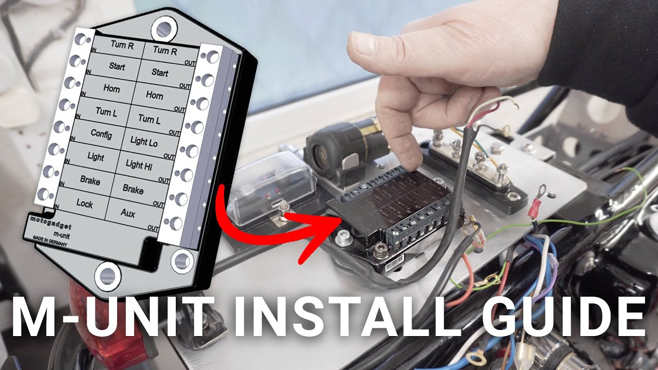 Motogadget M-Unit Wiring for Honda CB750 Cafe Racer Build Project Bike | Munit Install Guide | 16