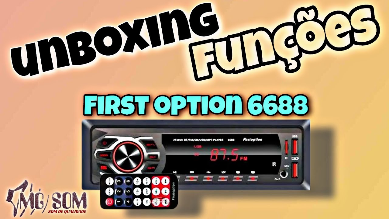 QUAIS AS FUNÇÕES DO SOM FIRST OPTION 6688