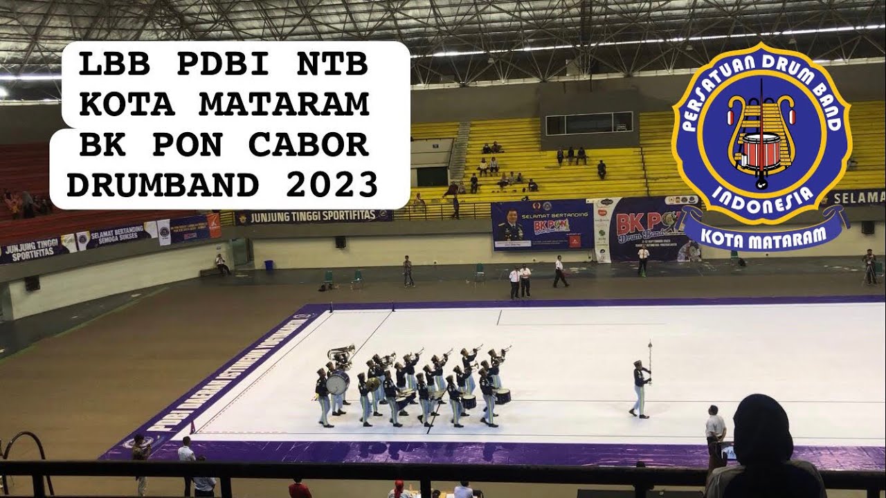 LBB PDBI NTB kota Mataram BK PON Cabor Drum Band 2023 di Yogyakarta
