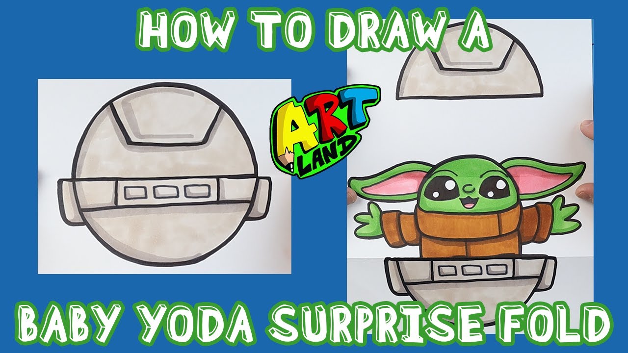 How to Draw a BABY YODA SURPRISE FOLD!!!
