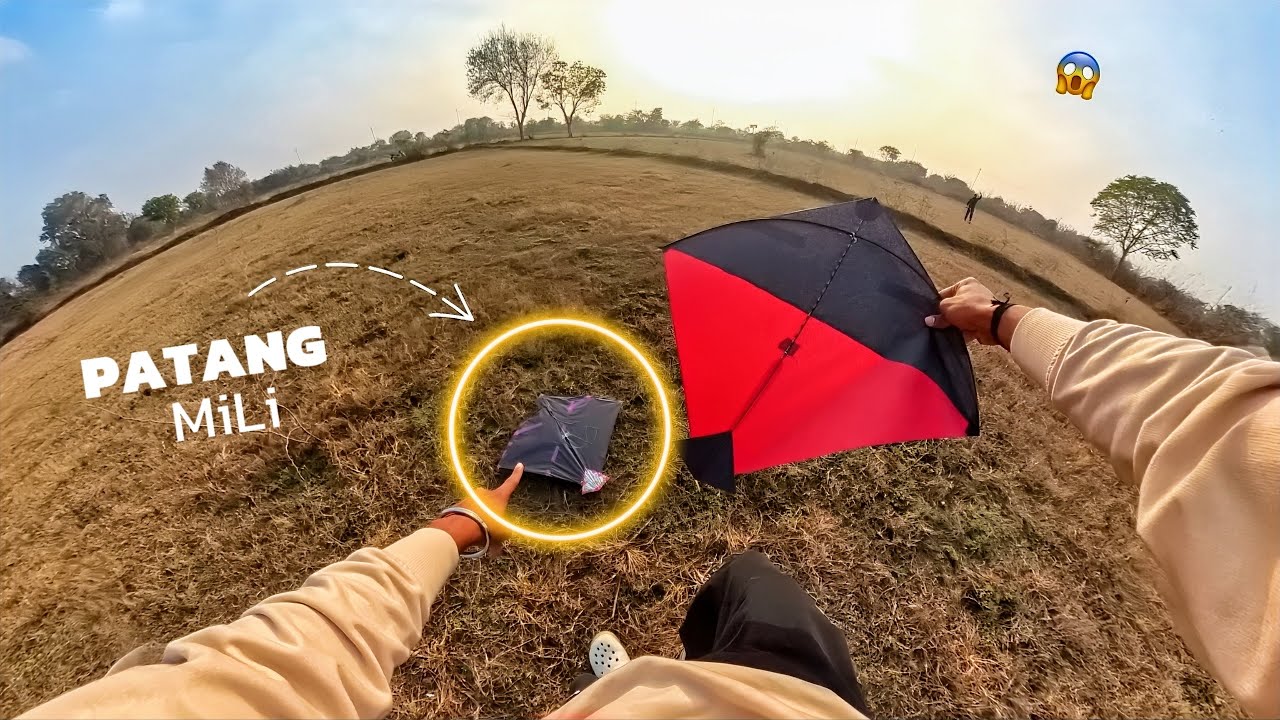 PATANG MILI😱🪁 CAUGHT KITE IN GROUND | KITE LOOTING  #caughtkite #2026 