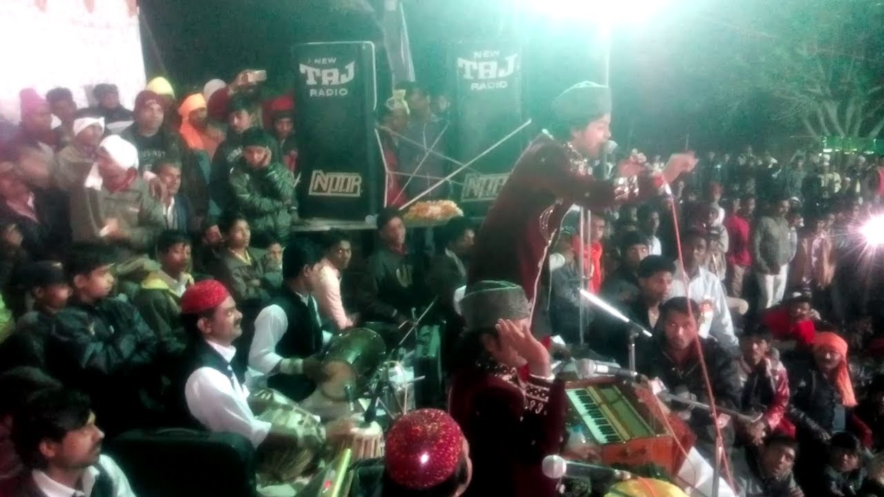 Faheem ghulam waris hit mere peer ki ghulami qawwali NEW TAJ RADIO(SOUND&LIGHT) khandwa2017