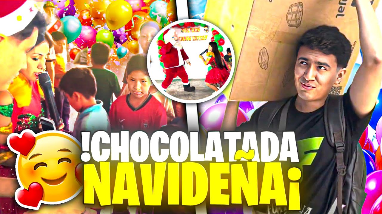 CHOCOLATADA NAVIDEÑA 2024 EN SJL - MÁS DE 200 REGALOS !!