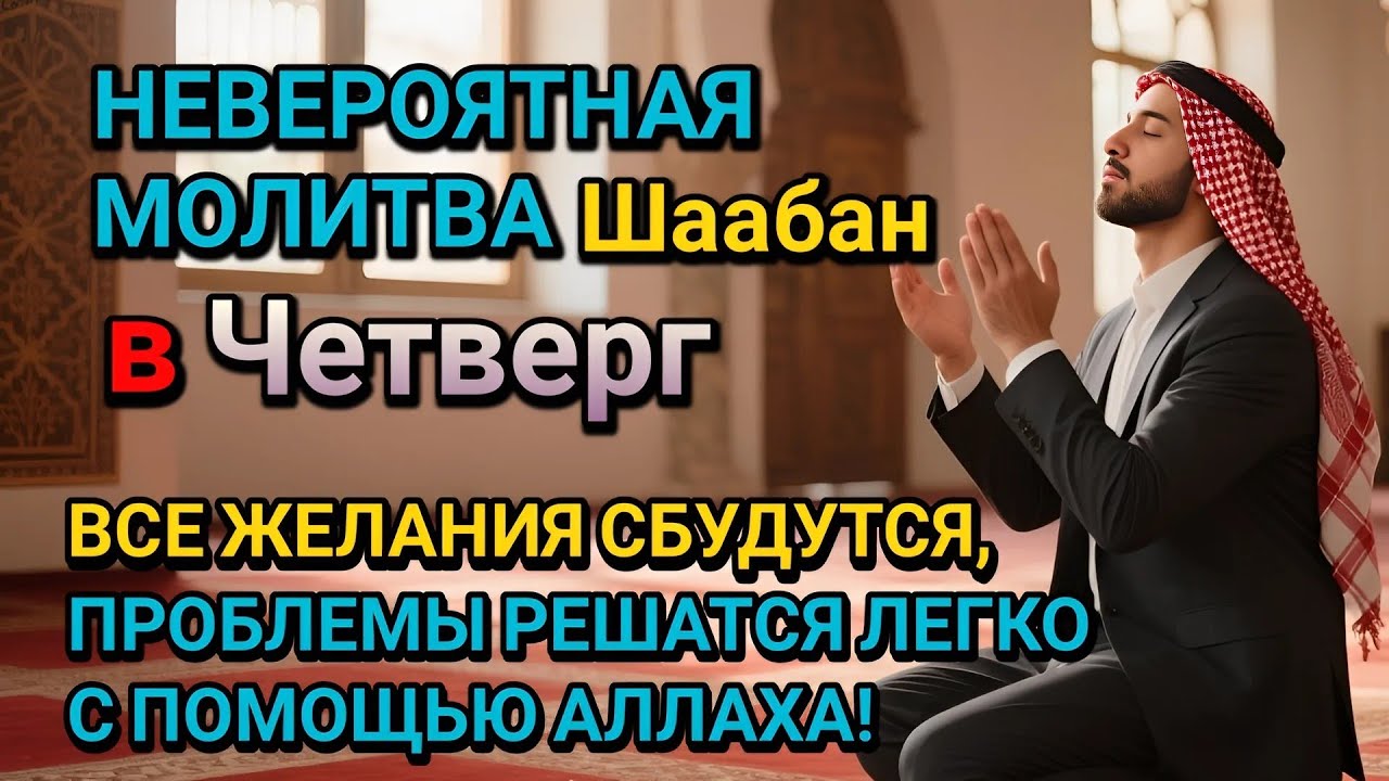 Невероятная молитва в Четверг в месяце Шаабан! Все желания сбудутся, и проблемы исчезнут