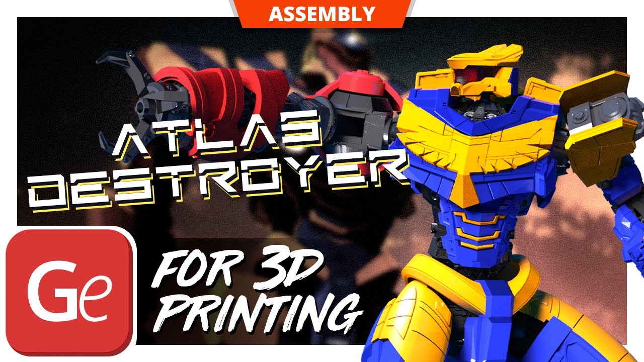 Atlas Destroyer 3D Printing Model | Assembly + Action