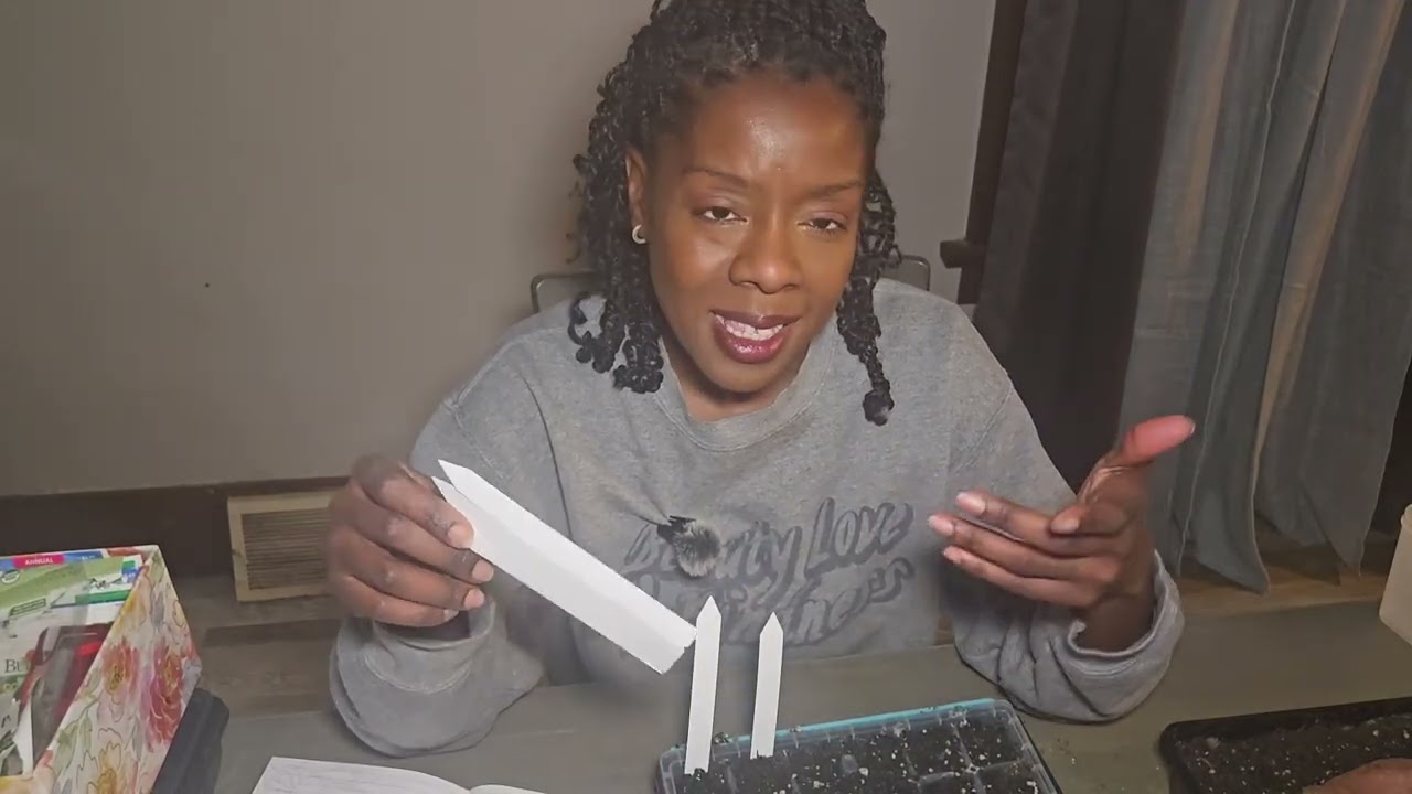 Sewing seeds and introducing you to @Authentically_E. #garden #ihavethisthingwithplants #fyp 