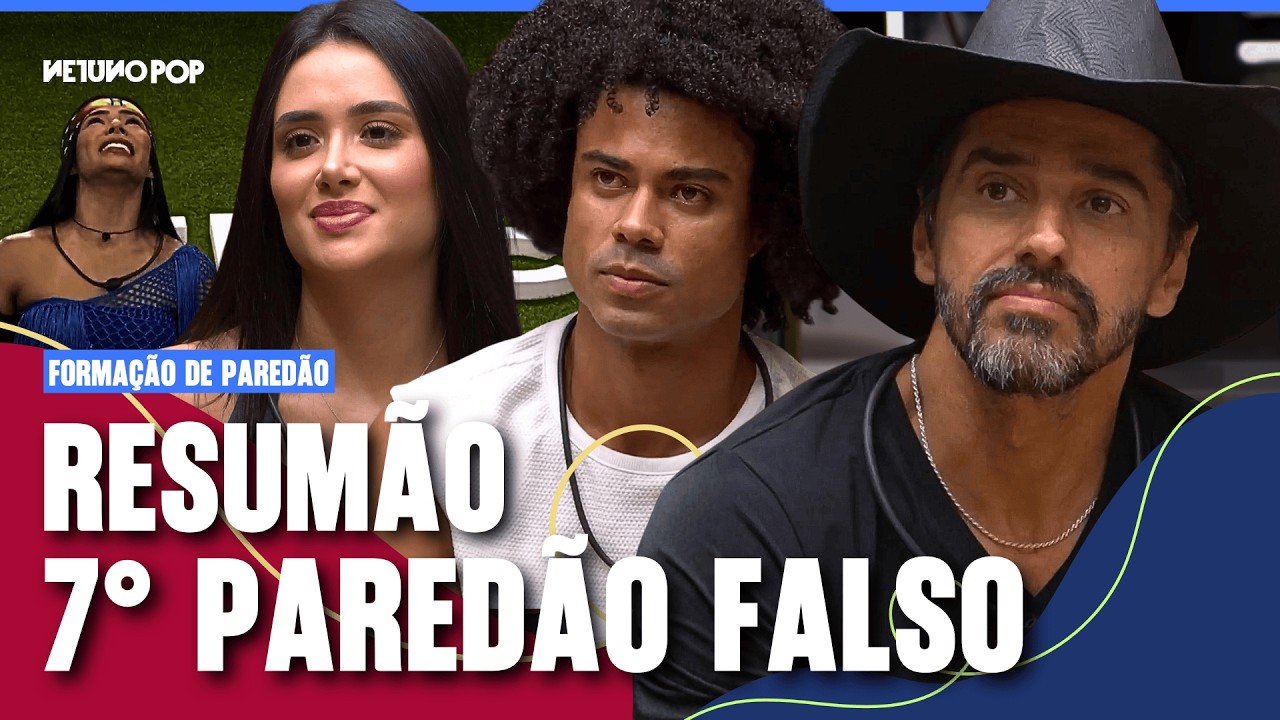 Resumo Paredão Falso BBB 26 | Alberto Caubói, Breno ou Jordana, quem vai para o quarto secreto?