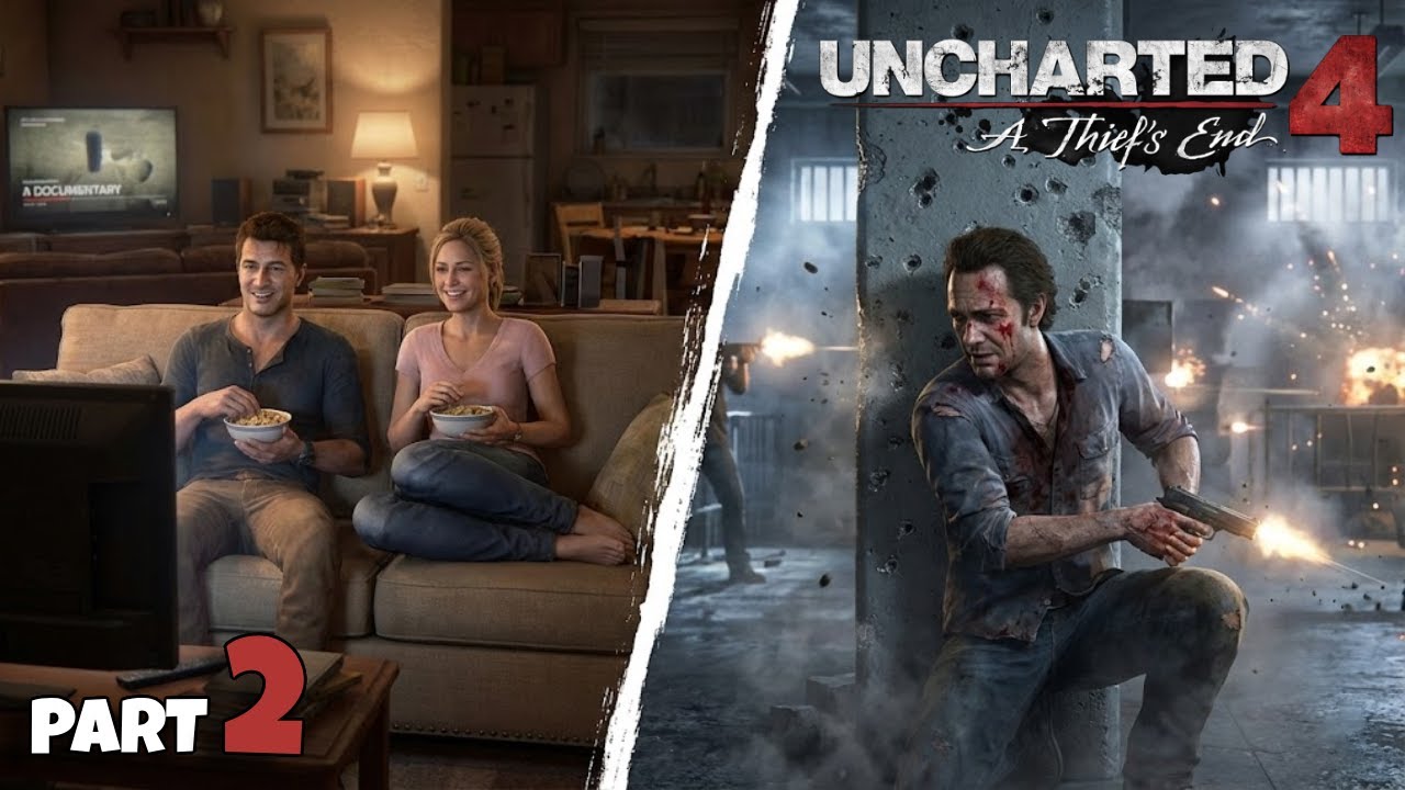Uncharted 4 Gameplay Part 2 | A Normal Life & The Prison Break (Chapters 3-5)