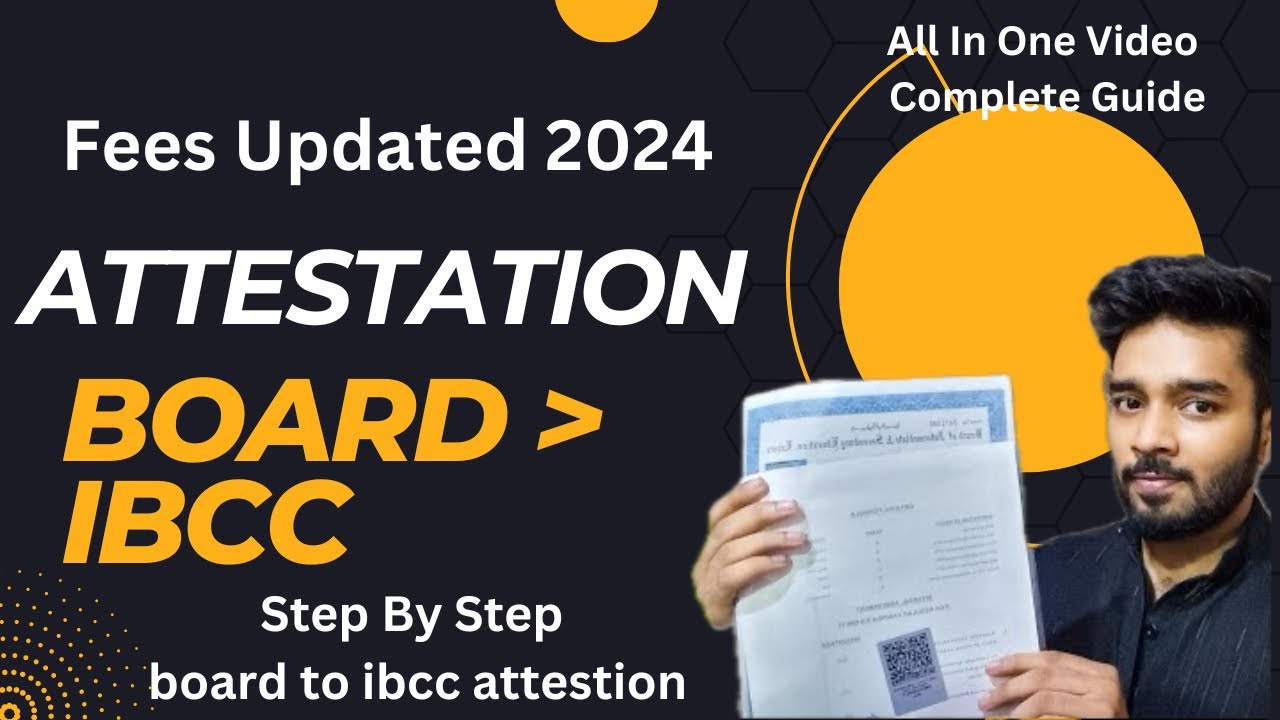 IBCC Urgent Attestation 2024 process/ Matric Inter Degree Mark sheet Attestation 2024