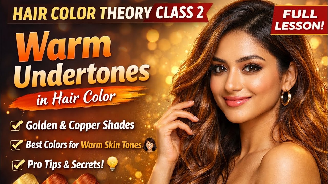 Hair Color Theory – Class 2 | Warm Undertones Explained | Best Warm Hair Colors