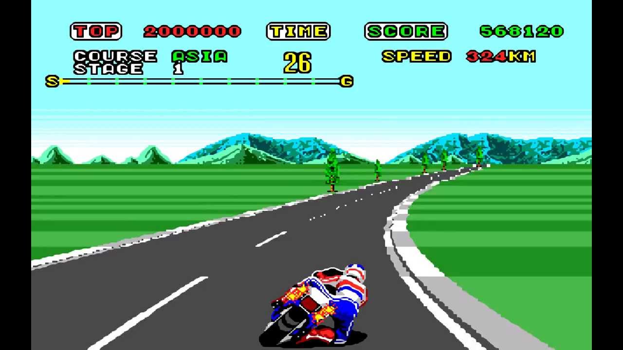 Super Hang-On -  (Sega Mega Drive / Genesis) - Junior / Asia Course
